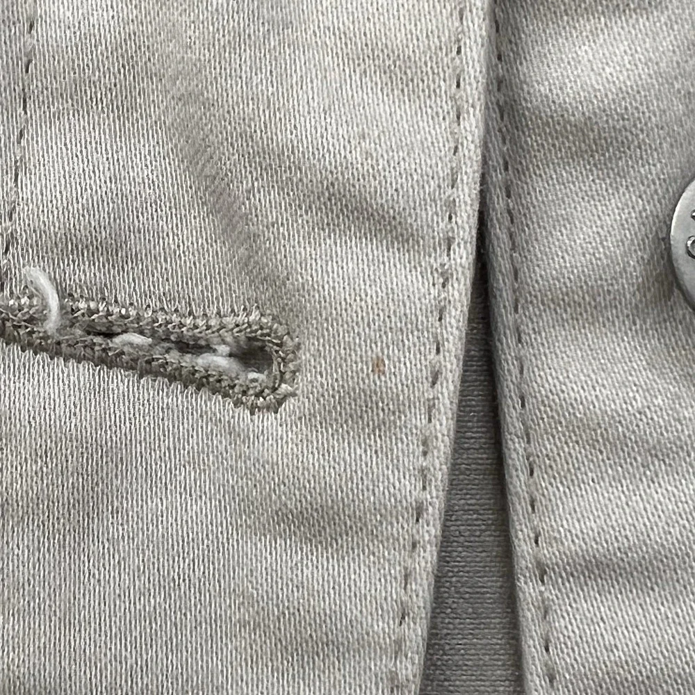 Vintage 90s Gap Womens‎ Beige Denim Short Jean Jacket Small Cotton Y2K Hippie